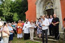 Prachatičtí otevřeli opravenou kapli sv. Markéty na Lázních sv. Markéty.