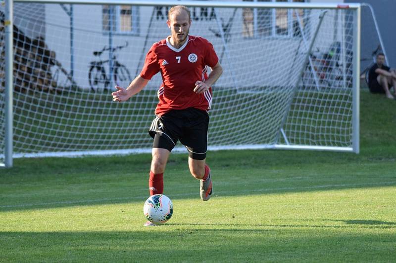 Fotbalová I.A třída: Trhové Sviny - Vimperk 5:0 (2:0).