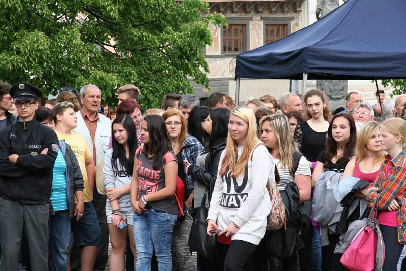 Setkání s prezidentem Milošem Zemanem v Prachaticích.