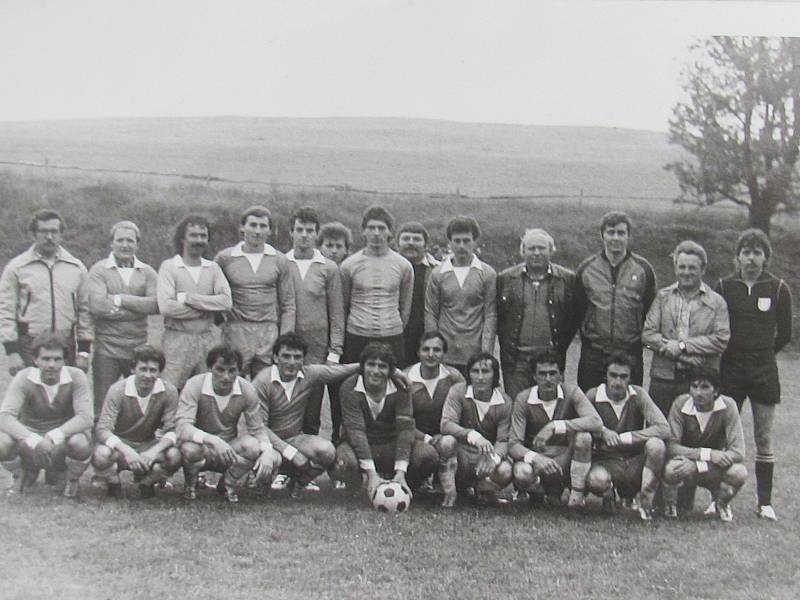 Z historie lažišťského fotbalu. Foto: Archiv FK Lažiště