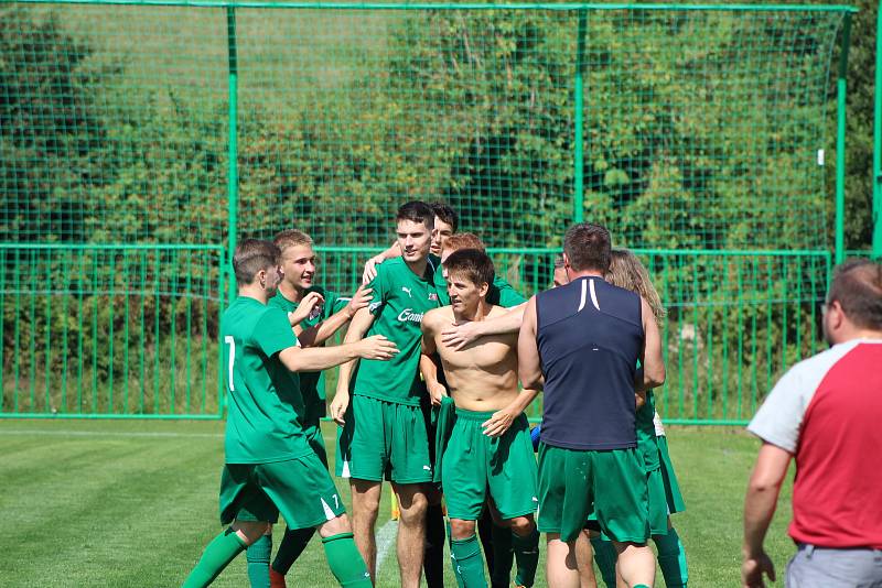 Fotbalový krajský přebor: Lažiště - Třeboň 3:2.