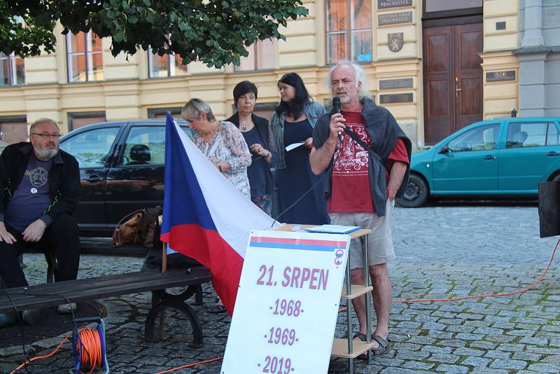 Prachatičtí si připomínali události 21. srpna roku 1969.