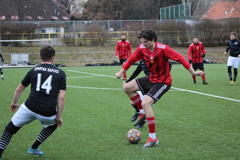 Fotbalová příprava: Tatran Prachatice - Spartak Kaplice 3:3 (1:0).