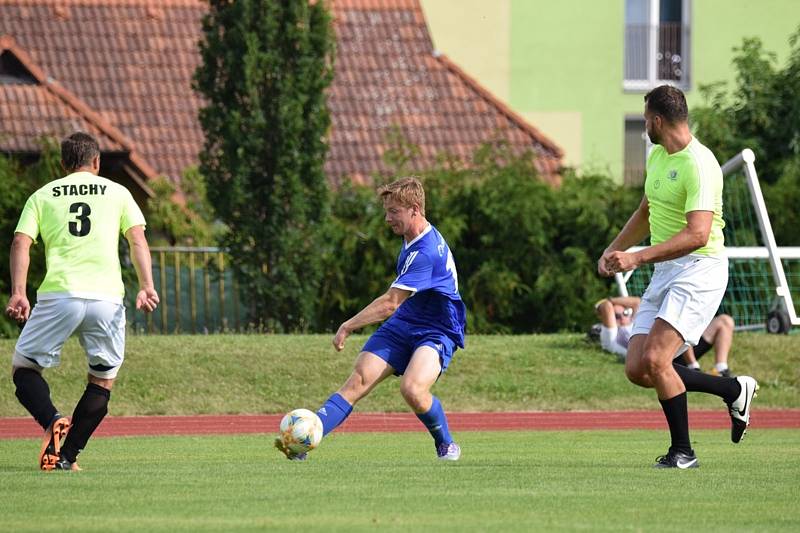 Přípravný fotbal: Šumavan Vimperk - Sokol Stachy 5:0 (4:0).