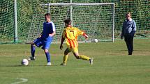 Fotbalová B třída: Husinec - Strakonice B 2:1.