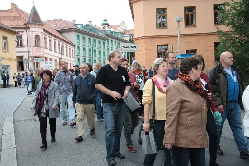 Prachatické gymnázium si připomnělo 150. výročí.