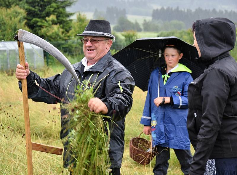 Ve Volarech se sešli sekáči při tradiční soutěži v kosení trávy.