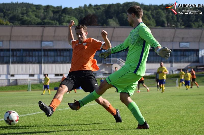 Fotbalová příprava mužů: Vimperk - Prachatice B 2:3.