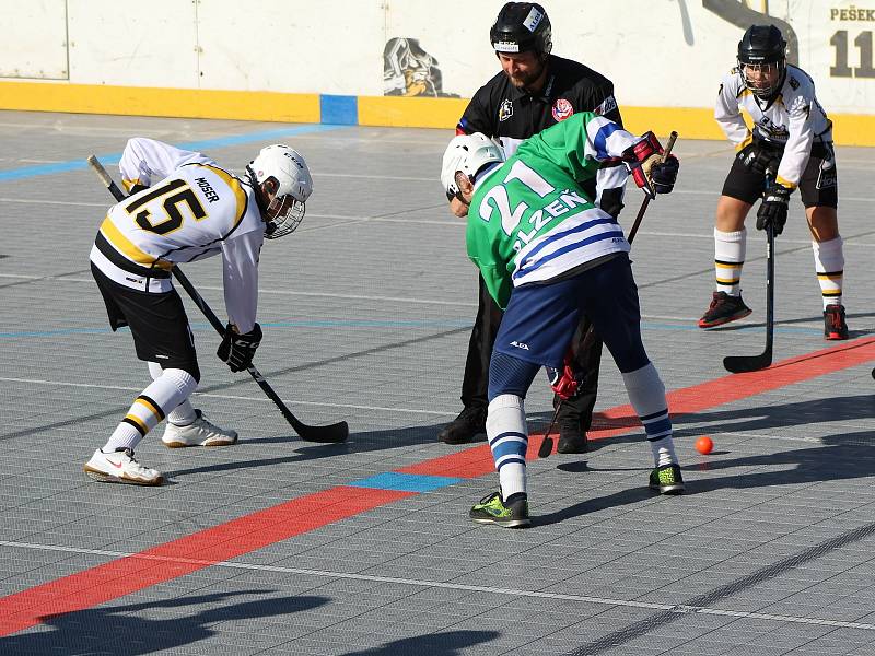 Hokejbalová extraliga juniorů: HBC Prachatice - HBC Plzeň 3:1