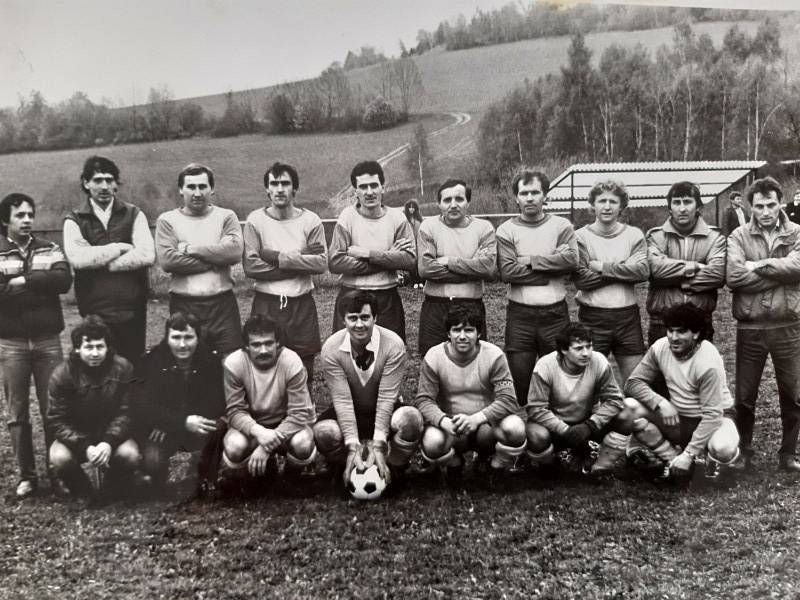 Z historie lažišťského fotbalu. Foto: Archiv FK Lažiště