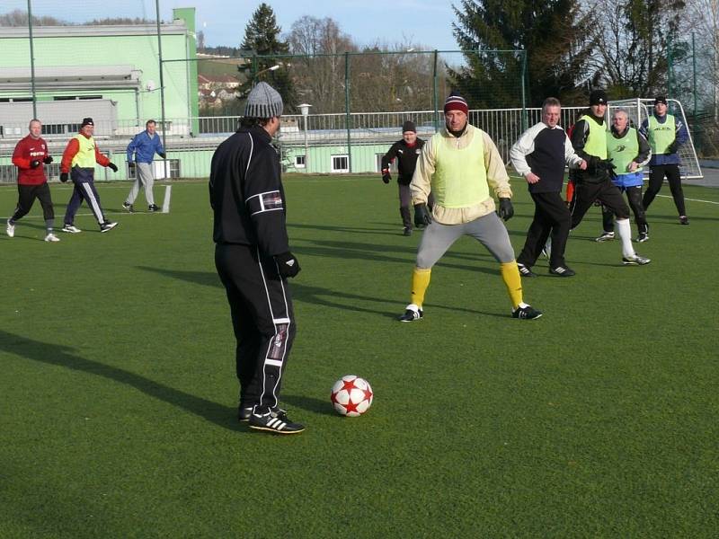 Novoroční fotbálek v Prachaticích.