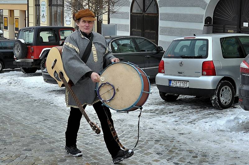 Masopustní průvod se prošel Vimperkem.