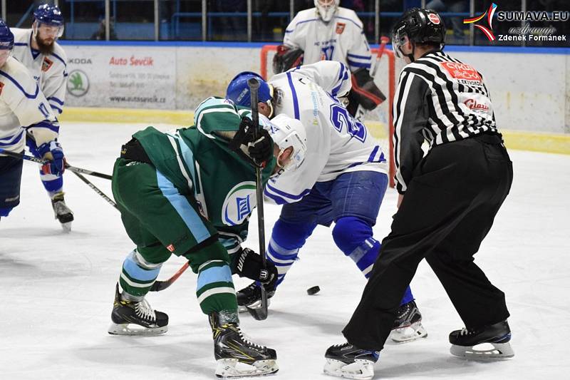 Hokejová Krajská liga: HC Vimperk - HC Milevsko 3:2.