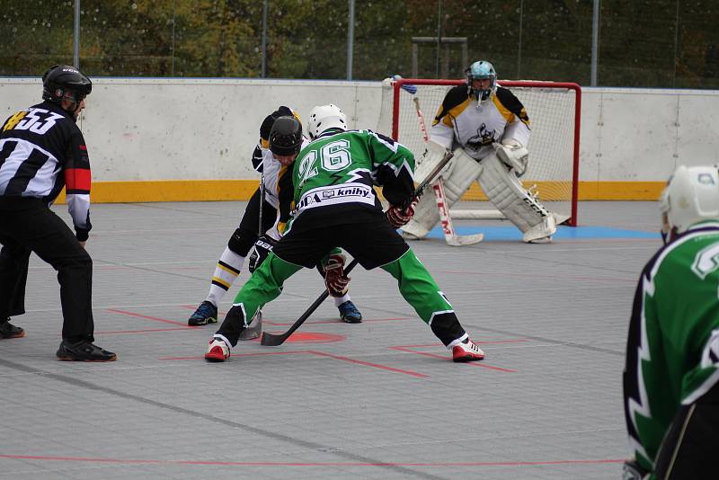 Prachatičtí Highlanders doma přehráli Jestřáby z Přelouče 2:1.