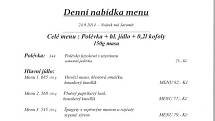 Denní menu - Hotel Zlatá hvězda, Vimperk