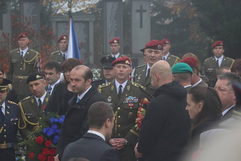 Pohřeb Tomáše Procházky v jeho rodných Prachaticích.