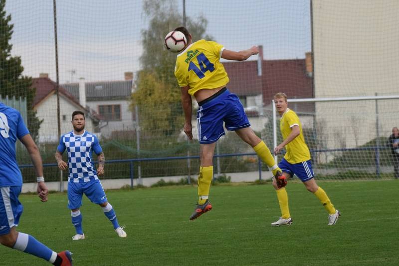 Vimperští fotbalisté vyhráli ve Vodňanech 1:0.