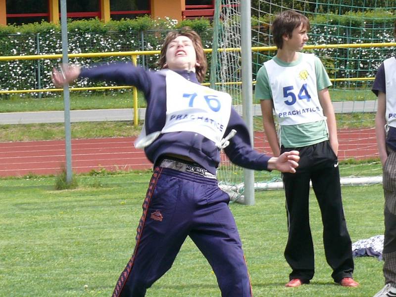 Mladší žáci absolvovali v Prachaticích atletický Pohár rozhlasu.