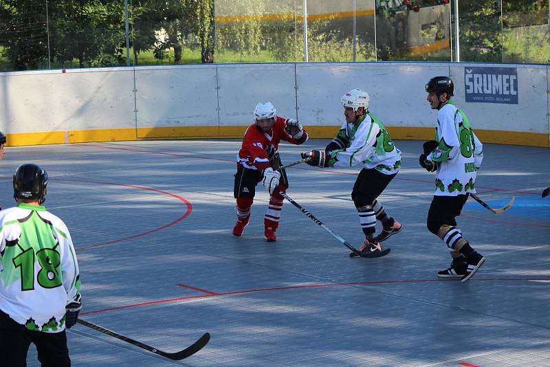 Hokejbalový regionální přebor: HBC Flames Volary - Platan Protivín 1:11.