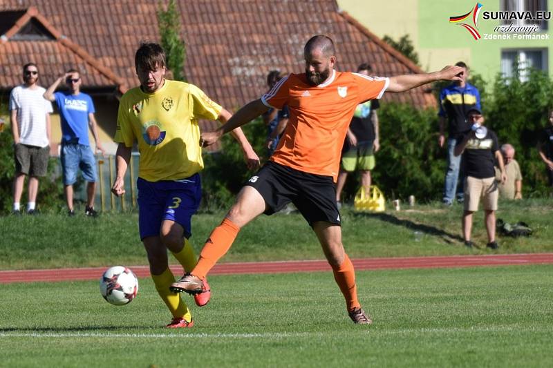 Fotbalová příprava mužů: Vimperk - Prachatice B 2:3.