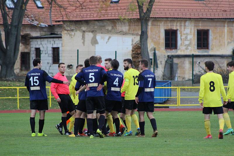 Fotbalový KP: Prachatice - Dražice 1:0.