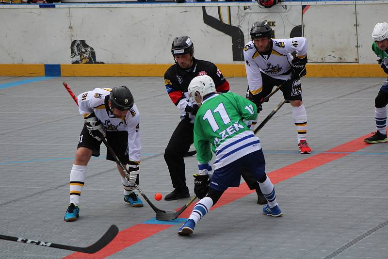 Hokejbalová 1. liga: HBC Prachatice - HBC Plzeň B 2:4.