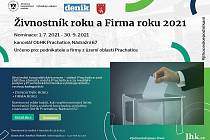 Nominujte podnikatele do ankety Živnostník roku a Firma roku 2021 na Prachaticku.