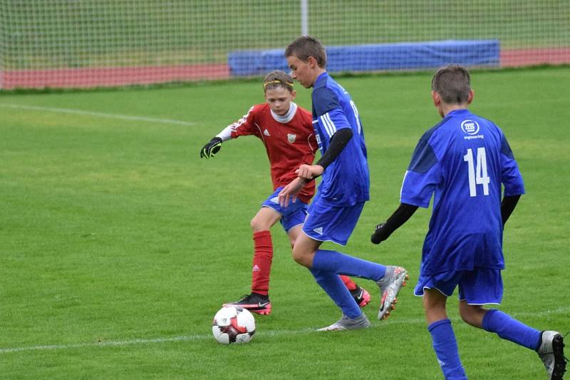 Fotbalový KP starších žáků: Vimperk - Milevsko 4:2.