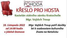 Křeslo pro hosta v Netolicích.