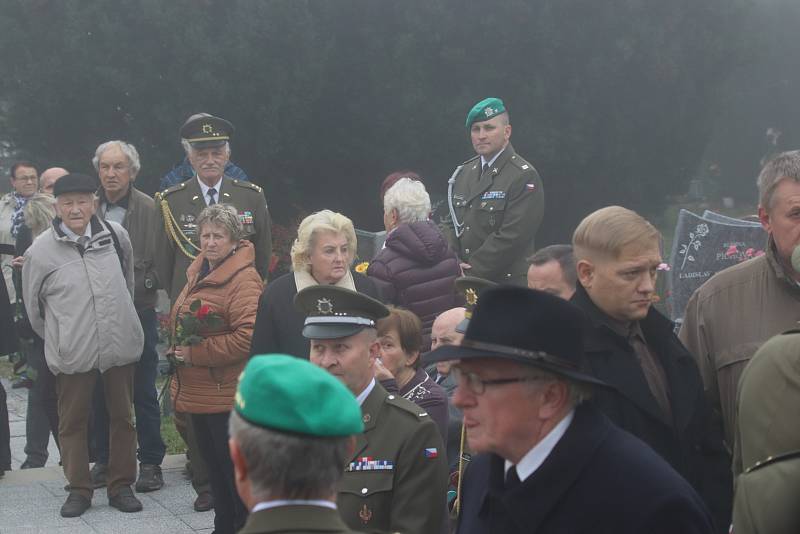 Pohřeb Tomáše Procházky v jeho rodných Prachaticích.