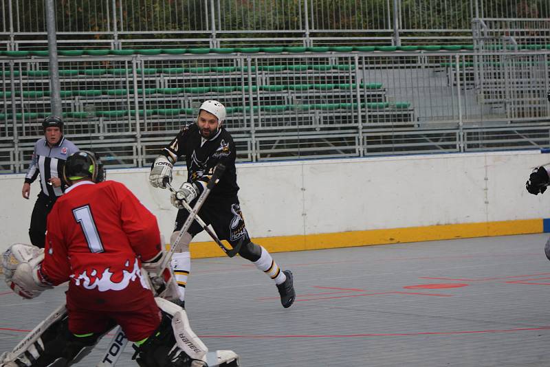 KL hokejbalistů: HBC Prachatice C - Flames Volary 11:1.