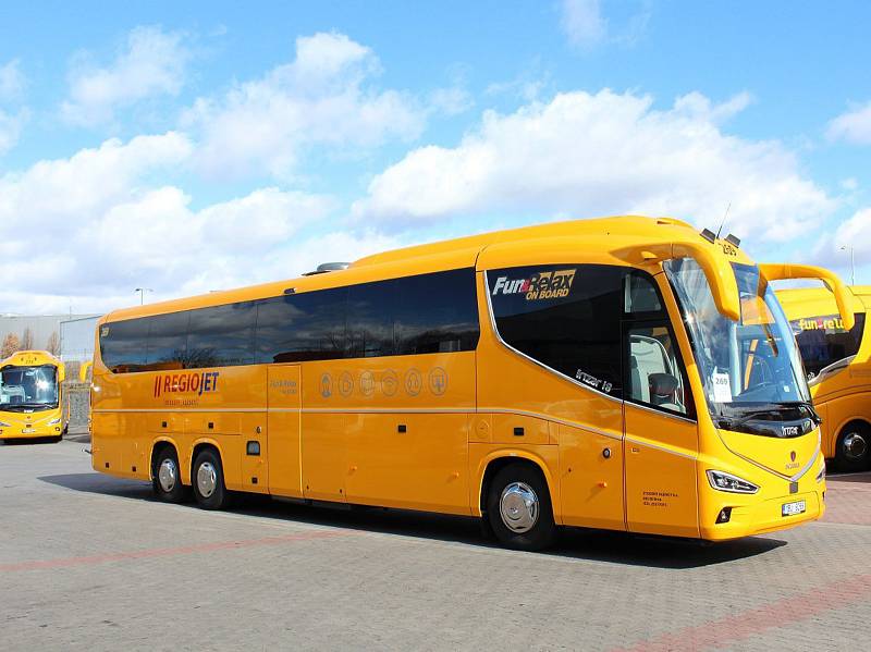 Autobusy společnosti RegioJet. Ilustrační foto