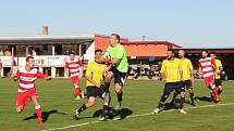 Fotbalová A třída: Lhenice - Olešnice 1:3.