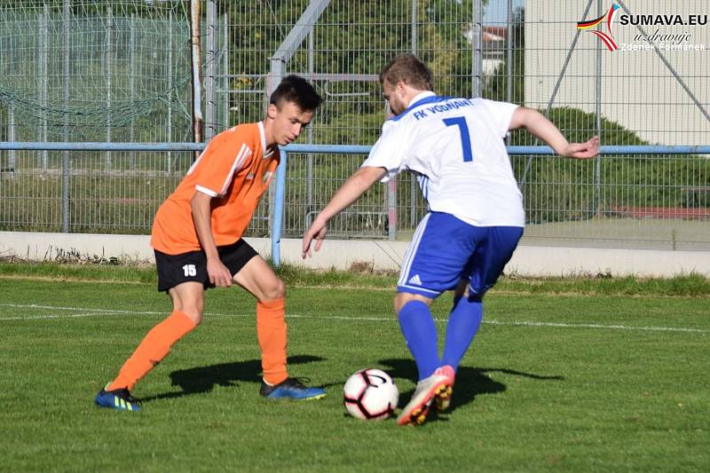 Fotbalová A třída: Vodňany - Vimperk 3:1.