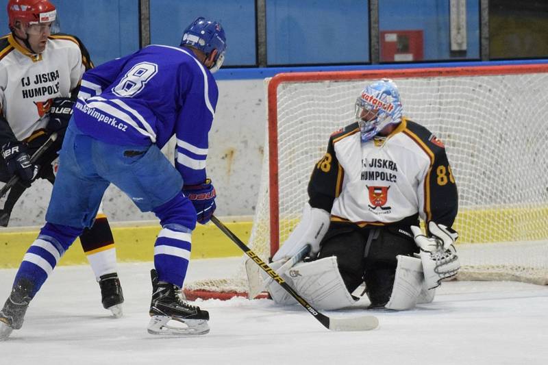 Hokejová Krajská liga: Vimperk - Humpolec 2:3.