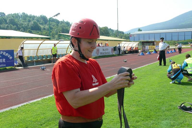 Do krajské soutěže v požárním sportu se pustili hasiči v sobotu a v neděli na prachatickém městském stadionu. Děti budou soutěžit v sobotu 20. června.