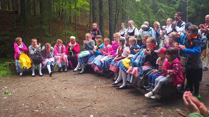 Zahájení plavení na Schwarzenberském plavebním kanále na Jeleních Vrších.