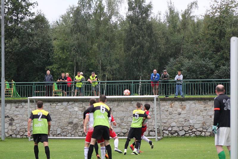 Fotbalový krajský přebor: Lažiště - Osek 1:1.