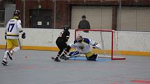 I. liga hokejbalu: HBC Prachatice - HBC Hostivař 3:4.