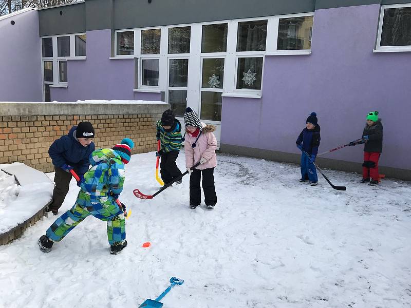 Děti v prachatickém Paraplíčku žily zimní olympiádou.