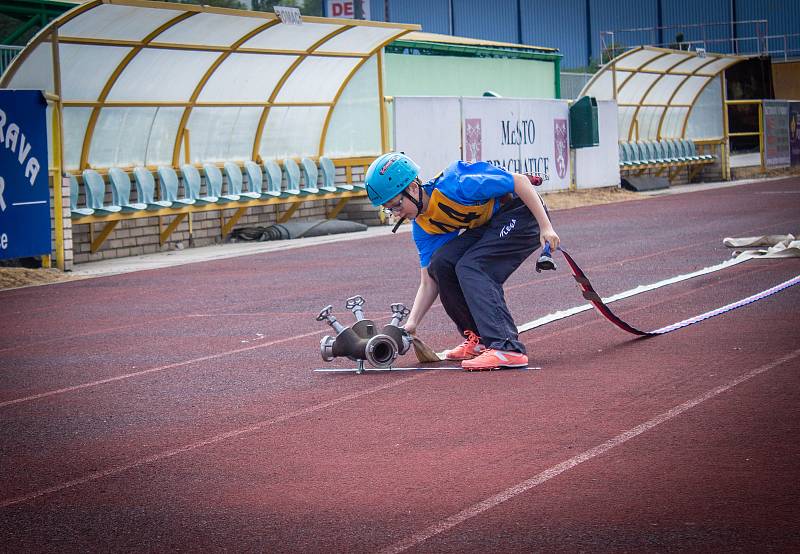 V sobotu 19. května se v areálu Městského stadionu v Prachaticích uskutečnilo Okresní kolo v požárním sportu kategorie M I a Ž I a Okresní kolo dorostu.