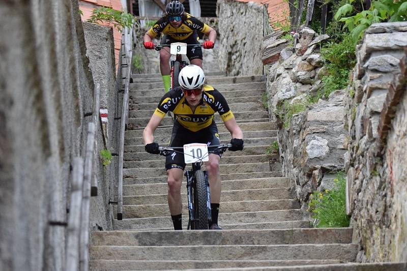 Bikeři si to rozdali při Vimperských schodech. Foto: Zdeněk Formánek