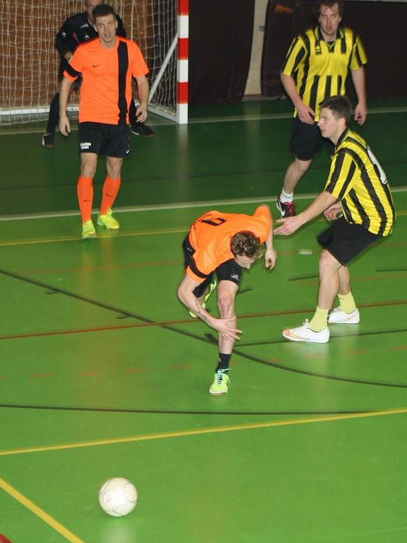 V sobotu 17. ledna se ve sportovní hale v Prachaticích odehrály zápasy krajského finále Českého poháru futsal sálové kopané. Foto z utkání Norton – Strojírna Honner ČB.