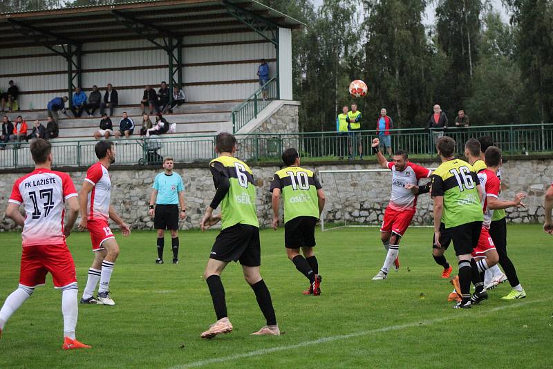 Fotbalový krajský přebor: Lažiště - Osek 1:1.