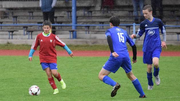 Fotbalový KP starších žáků: Vimperk - Milevsko 4:2.