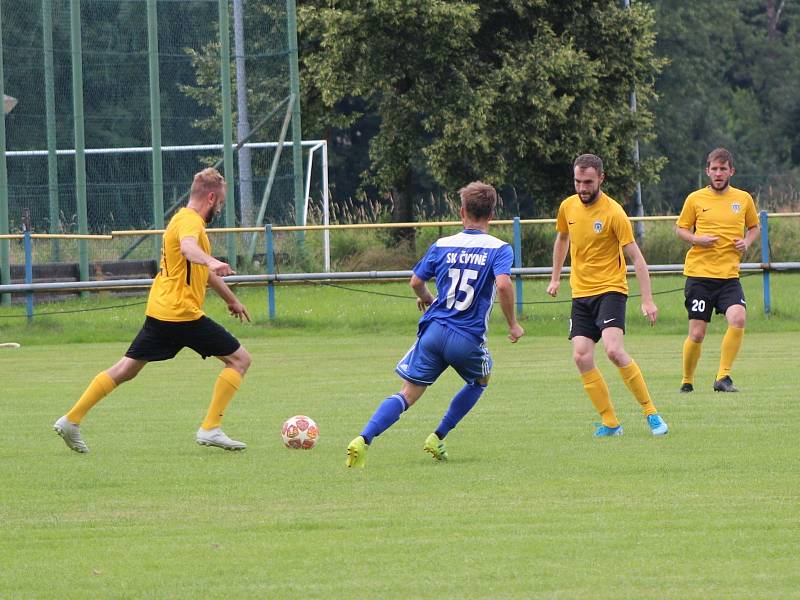 Fotbalová příprava: Čkyně - Kovářov 4:2.