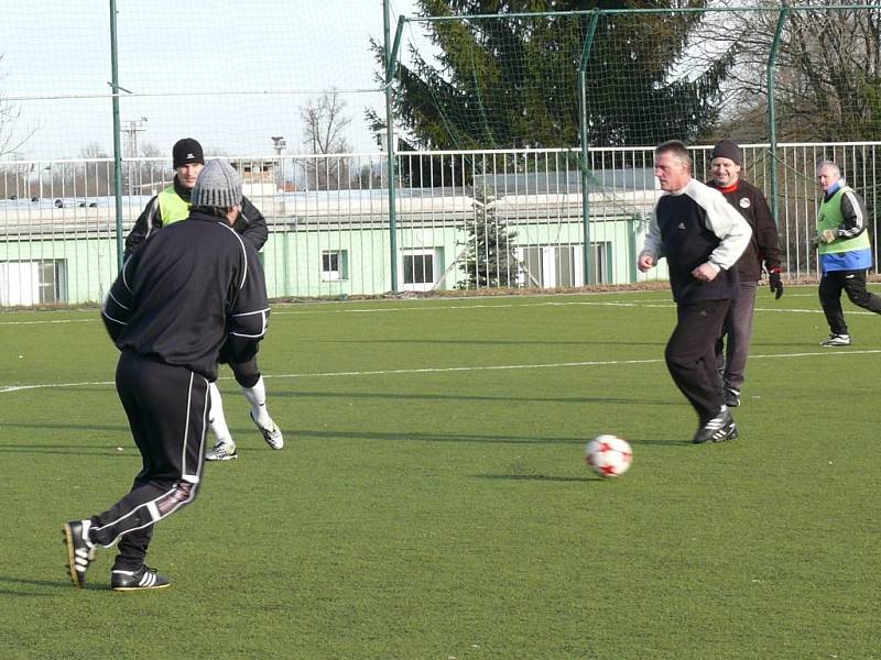 Novoroční fotbálek v Prachaticích.