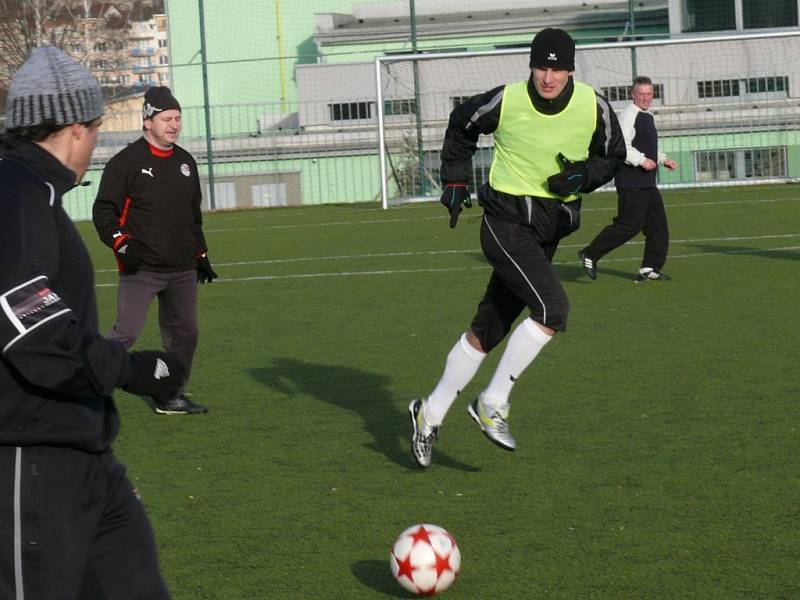 Novoroční fotbálek v Prachaticích.