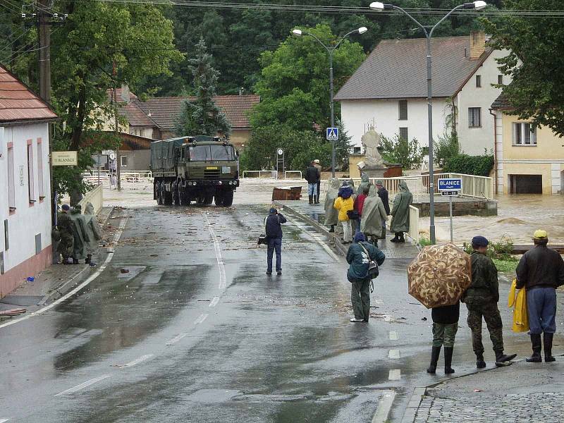 Povodně na Prachaticku rok 2002. Letos uplyne 20 let.