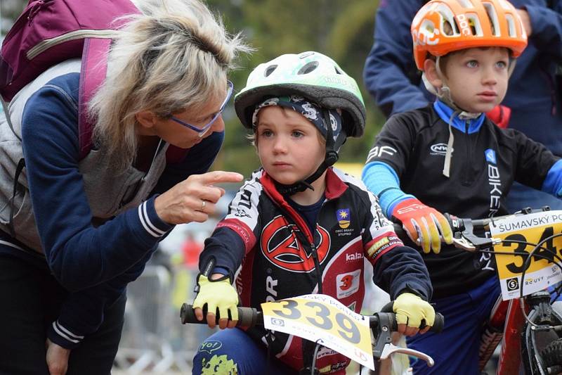 Nejmenší bikeři zahájili seriál Jihočeského poháru MTB.